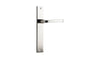 Iver Annecy Door Lever Rectangular Latch Pair, Passage Kit, Privacy Kit , Entrance Kit with High Security Lock -Polished Nickel