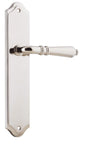 Iver Sarlat  Door Lever Oval Latch Pair, Passage Kit, Privacy Kit , Entrance Kit with High Security Lock - Polished Nickel