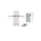 Iver Sarlat  Door Lever Oval Latch Pair, Passage Kit, Privacy Kit , Entrance Kit with High Security Lock - Polished Nickel