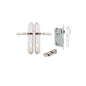 Iver Sarlat  Door Lever Oval Latch Pair, Passage Kit, Privacy Kit , Entrance Kit with High Security Lock - Polished Nickel