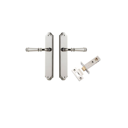 Iver Verona Door Lever Shouldered Latch Pair, Passage Kit, Privacy Kit , Entrance Kit with High Security Lock Polished Nickel