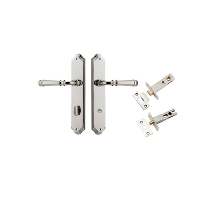 Iver Verona Door Lever Shouldered Latch Pair, Passage Kit, Privacy Kit , Entrance Kit with High Security Lock Polished Nickel