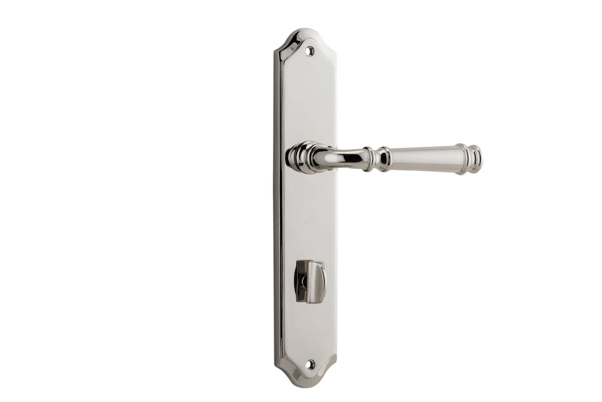 Iver Verona Door Lever Shouldered Latch Pair, Passage Kit, Privacy Kit , Entrance Kit with High Security Lock Polished Nickel