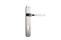 Iver Annecy Door Lever Oval Latch Pair, Passage Kit, Privacy Kit , Entrance Kit with High Security Lock - Polished Nickel
