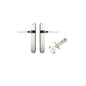 Iver Annecy Door Lever Oval Latch Pair, Passage Kit, Privacy Kit , Entrance Kit with High Security Lock - Polished Nickel