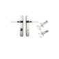 Iver Annecy Door Lever Oval Latch Pair, Passage Kit, Privacy Kit , Entrance Kit with High Security Lock - Polished Nickel
