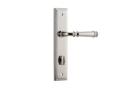 Iver Verona Door Lever Stepped Latch Pair, Passage Kit, Privacy Kit , Entrance Kit with High Security Lock -Polished Nickel