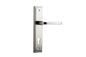 Iver Annecy Door Lever Shouldered Latch Pair, Passage Kit, Privacy Kit , Entrance Kit with High Security Lock -Polished Nickel