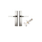 Iver Annecy Door Lever Shouldered Latch Pair, Passage Kit, Privacy Kit , Entrance Kit with High Security Lock -Polished Nickel