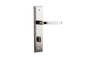 Iver Annecy Door Lever Shouldered Latch Pair, Passage Kit, Privacy Kit , Entrance Kit with High Security Lock -Polished Nickel