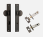 Iver Cambridge Door Knob 10822 Rectangular Backplate Signature Brass - Passage ,Privacy & Entrance