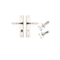 Iver Sarlat  Door Lever Chamfered Latch Pair, Passage Kit, Privacy Kit , Entrance Kit with High Security Lock -Polished Nickel