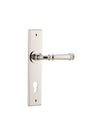 Iver Verona Door Lever Chamfered Latch Pair, Passage Kit, Privacy Kit , Entrance Kit with High Security Lock -Polished Nickel