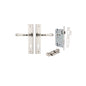 Iver Verona Door Lever Chamfered Latch Pair, Passage Kit, Privacy Kit , Entrance Kit with High Security Lock -Polished Nickel