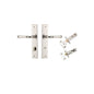 Iver Verona Door Lever Chamfered Latch Pair, Passage Kit, Privacy Kit , Entrance Kit with High Security Lock -Polished Nickel