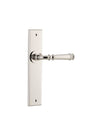 Iver Verona Door Lever Chamfered Latch Pair, Passage Kit, Privacy Kit , Entrance Kit with High Security Lock -Polished Nickel