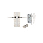 Iver Annecy Door Lever Chamfered Latch Pair, Passage Kit, Privacy Kit , Entrance Kit with High Security Lock -Polished Nickel