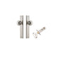 Iver Guildford Door Knob Rectangular Latch Pair, Passage Kit, Privacy Kit , Entrance Kit with High Security Lock - Polished Nickel