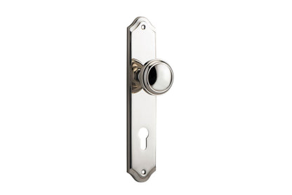 Iver Paddington  Door Knob Shouldered Latch Pair, Passage Kit, Privacy Kit , Entrance Kit with High Security Lock - Polished Nickel