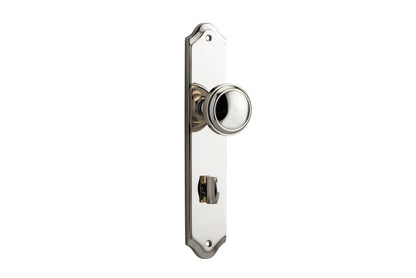 Iver Paddington  Door Knob Shouldered Latch Pair, Passage Kit, Privacy Kit , Entrance Kit with High Security Lock - Polished Nickel