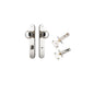 Iver Paddington  Door Knob Oval Latch Pair, Passage Kit, Privacy Kit , Entrance Kit with High Security Lock - Polished Nickel