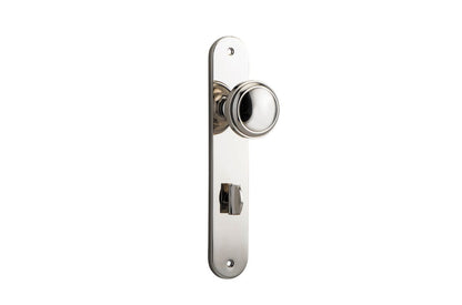 Iver Paddington  Door Knob Oval Latch Pair, Passage Kit, Privacy Kit , Entrance Kit with High Security Lock - Polished Nickel