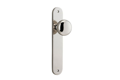 Iver Cambridge Door Knob Oval Concealed Fix Pair, Passage Kit, Privacy Kit , Entrance Kit with High Security Lock - Polished Nickel