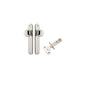 Iver Cambridge Door Knob Oval Concealed Fix Pair, Passage Kit, Privacy Kit , Entrance Kit with High Security Lock - Polished Nickel