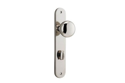 Iver Cambridge Door Knob Oval Concealed Fix Pair, Passage Kit, Privacy Kit , Entrance Kit with High Security Lock - Polished Nickel