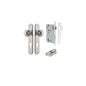 Iver Guildford Door Knob Oval Latch Pair, Passage Kit, Privacy Kit , Entrance Kit with High Security Lock -Polished Nickel