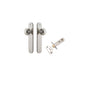 Iver Guildford Door Knob Oval Latch Pair, Passage Kit, Privacy Kit , Entrance Kit with High Security Lock -Polished Nickel