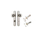 Iver Guildford Door Knob Oval Latch Pair, Passage Kit, Privacy Kit , Entrance Kit with High Security Lock -Polished Nickel