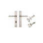 Iver Sarlat  Door Lever Rectangular Latch Pair, Passage Kit, Privacy Kit , Entrance Kit with High Security Lock - Satin Nickel