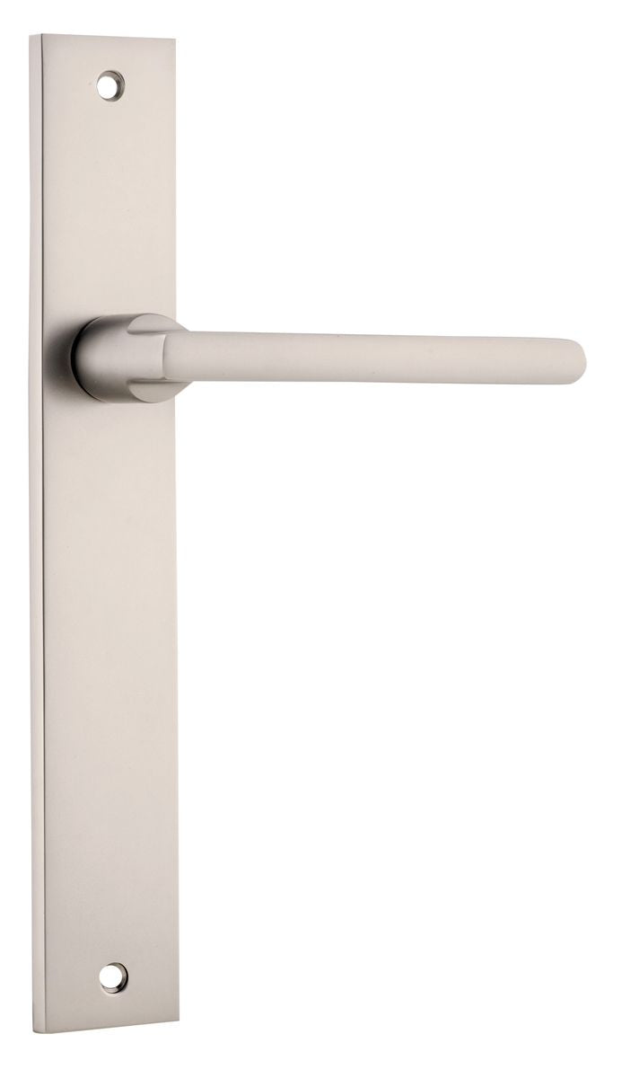 Iver Baltimore Door Knob Rectangular Latch Pair, Passage Kit, Privacy Kit , Entrance Kit with High Security Lock -Satin Nickel