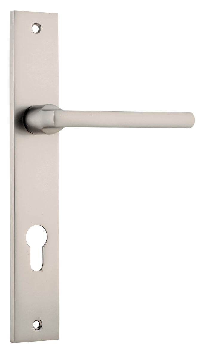 Iver Baltimore Door Knob Rectangular Latch Pair, Passage Kit, Privacy Kit , Entrance Kit with High Security Lock -Satin Nickel