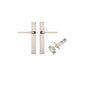 Iver Baltimore Door Knob Rectangular Latch Pair, Passage Kit, Privacy Kit , Entrance Kit with High Security Lock -Satin Nickel