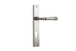 Iver Verona Door Lever Rectangular Latch Pair, Passage Kit, Privacy Kit , Entrance Kit with High Security Lock - Satin Nickel