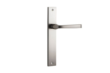 Iver Annecy Door Lever Rectangular Latch Pair, Passage Kit, Privacy Kit , Entrance Kit with High Security Lock -Satin Nickel