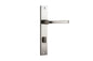 Iver Annecy Door Lever Rectangular Latch Pair, Passage Kit, Privacy Kit , Entrance Kit with High Security Lock -Satin Nickel