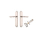 Iver Sarlat  Door Lever Oval Latch Pair, Passage Kit, Privacy Kit , Entrance Kit with High Security Lock - Satin Nickel