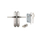 Iver Annecy Door Lever Shouldered Latch Pair, Passage Kit, Privacy Kit , Entrance Kit with High Security Lock -Satin Nickel