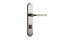 Iver Annecy Door Lever Shouldered Latch Pair, Passage Kit, Privacy Kit , Entrance Kit with High Security Lock -Satin Nickel