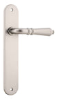 Iver Sarlat  Door Lever Oval Latch Pair, Passage Kit, Privacy Kit , Entrance Kit with High Security Lock - Satin Nickel