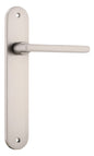 Iver Baltimore Door Knob Oval Latch Pair, Passage Kit, Privacy Kit , Entrance Kit with High Security Lock -Satin Nickel