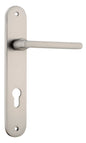 Iver Baltimore Door Knob Oval Latch Pair, Passage Kit, Privacy Kit , Entrance Kit with High Security Lock -Satin Nickel