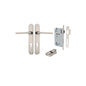 Iver Baltimore Door Knob Oval Latch Pair, Passage Kit, Privacy Kit , Entrance Kit with High Security Lock -Satin Nickel