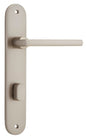 Iver Baltimore Door Knob Oval Latch Pair, Passage Kit, Privacy Kit , Entrance Kit with High Security Lock -Satin Nickel
