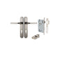 Iver Annecy Door Lever Oval Latch Pair, Passage Kit, Privacy Kit , Entrance Kit with High Security Lock - Satin Nickel