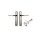Iver Annecy Door Lever Oval Latch Pair, Passage Kit, Privacy Kit , Entrance Kit with High Security Lock - Satin Nickel