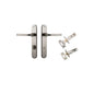 Iver Annecy Door Lever Oval Latch Pair, Passage Kit, Privacy Kit , Entrance Kit with High Security Lock - Satin Nickel